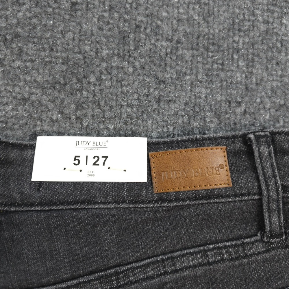Judy Blue Jeans Womens 5/27 Black Boyfriend Mid Rise Relaxed Stretch Denim NEW - Picture 14 of 14